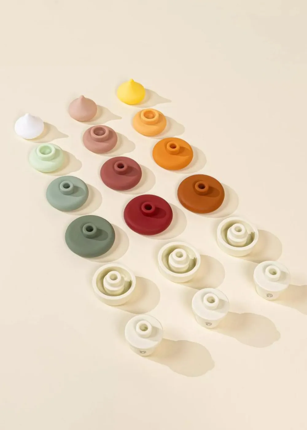 Coco Village 3 Sets of Silicone Stackable Ice Cream Cones 18 pcs Sale