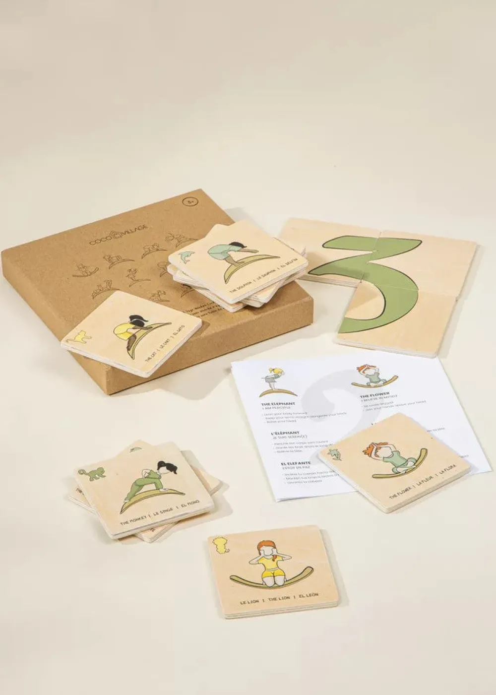 Ningbo Fecda Toys Co., Ltd Coco Village Balance Board Yoga Wooden Cards Sale
