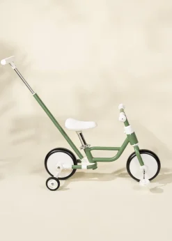 Coco Village 4-in-1 Tricycle w/ Push Handle & Wheels - Seafoam New