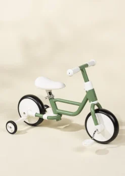 Coco Village 4-in-1 Tricycle w/ Push Handle & Wheels - Seafoam New