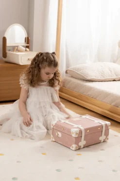 Coco Village Vegan Leather Play Suitcase - Ballerina Hot