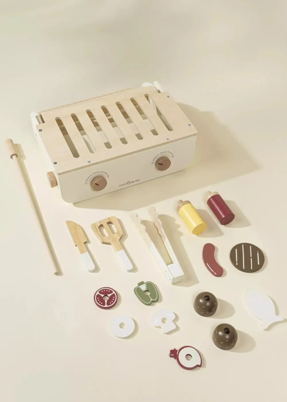 Ningbo Fecda Toys Co., Ltd Coco Village Wooden Barbecue Playset and Accessories Fashion