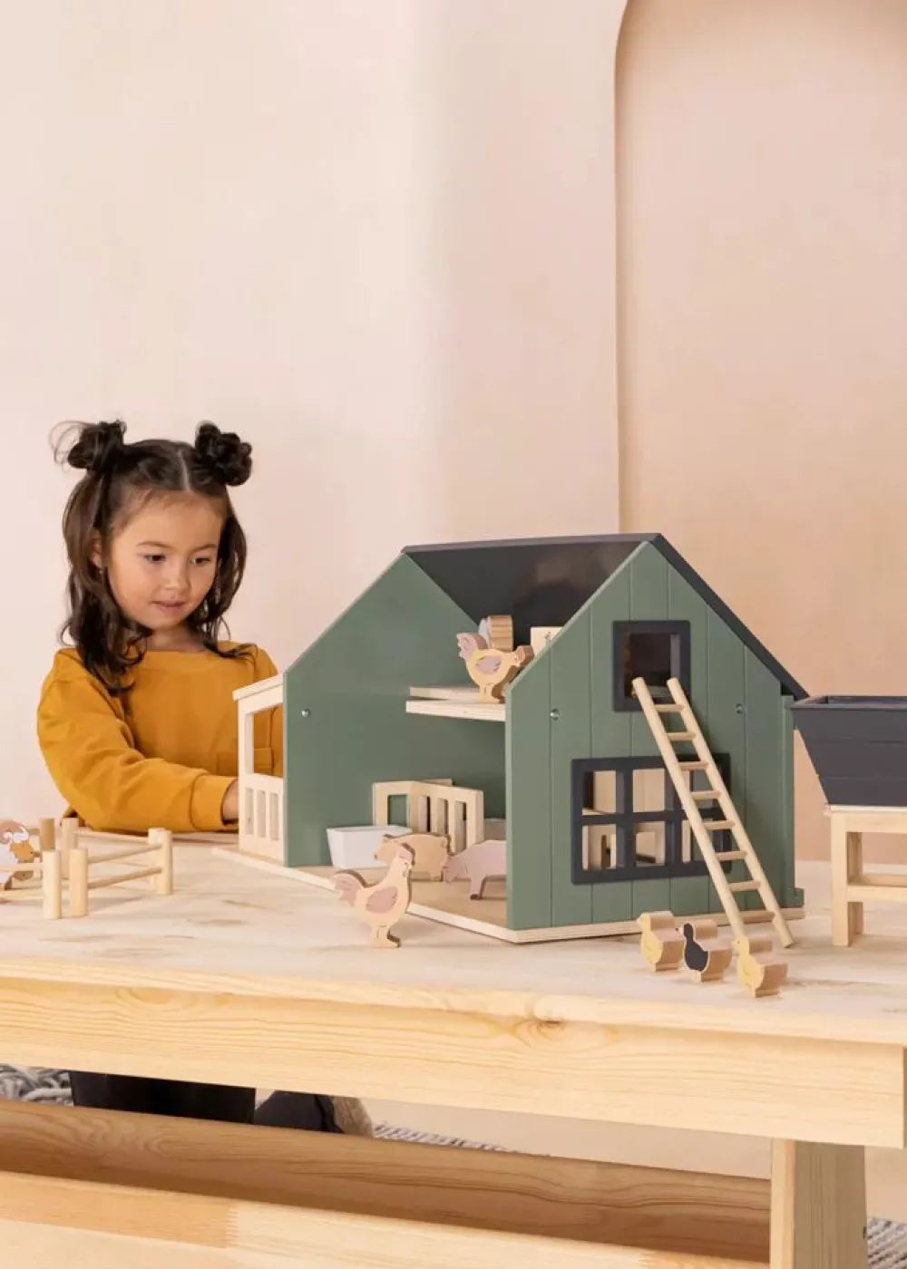 Zhejiang Hengxiang Toys Group Co., Ltd Coco Village Wooden Farm & Accessories Set Sale