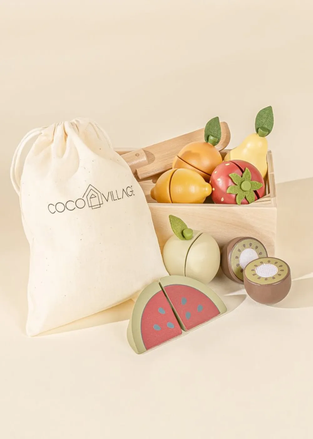 Ningbo Fecda Toys Co., Ltd Coco Village Wooden Fruits playset Outlet