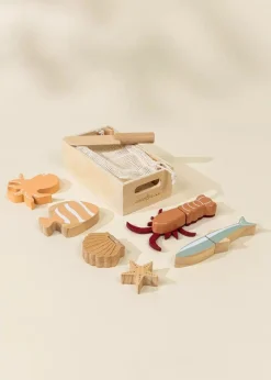 Ningbo Fecda Toys Co., Ltd Coco Village Wooden Seafood Playset Fashion
