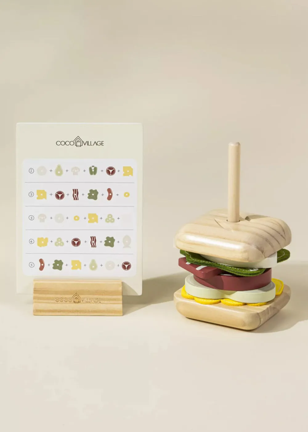 Ningbo Fecda Toys Co., Ltd Coco Village Wooden Stackable Sandwich Online