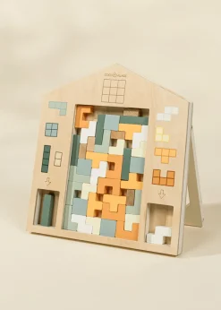 Coco Village Wooden Tetris Puzzle Toy (40 pcs) Fashion