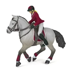 PAPO INTERNATIONAL INC. Competition Horse with Rider in Red Fashion