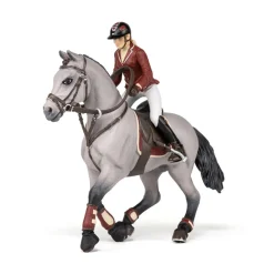 PAPO INTERNATIONAL INC. Competition Horse with Rider in Red Fashion