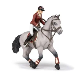 PAPO INTERNATIONAL INC. Competition Horse with Rider in Red Fashion