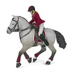 PAPO INTERNATIONAL INC. Competition Horse with Rider in Red Fashion