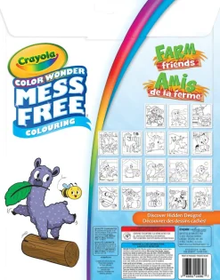 Crayola Color Wonder Mess-Free Colouring Pages & Mini Markers, Farm Friends Discount