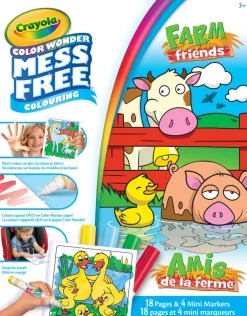 Crayola Color Wonder Mess-Free Colouring Pages & Mini Markers, Farm Friends Discount