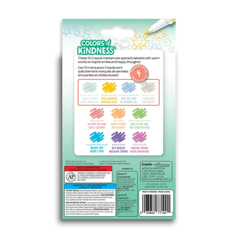 Crayola Canada, A Division of William E. Coutts Co Crayola Colors of Kindness 10 Markers Sale