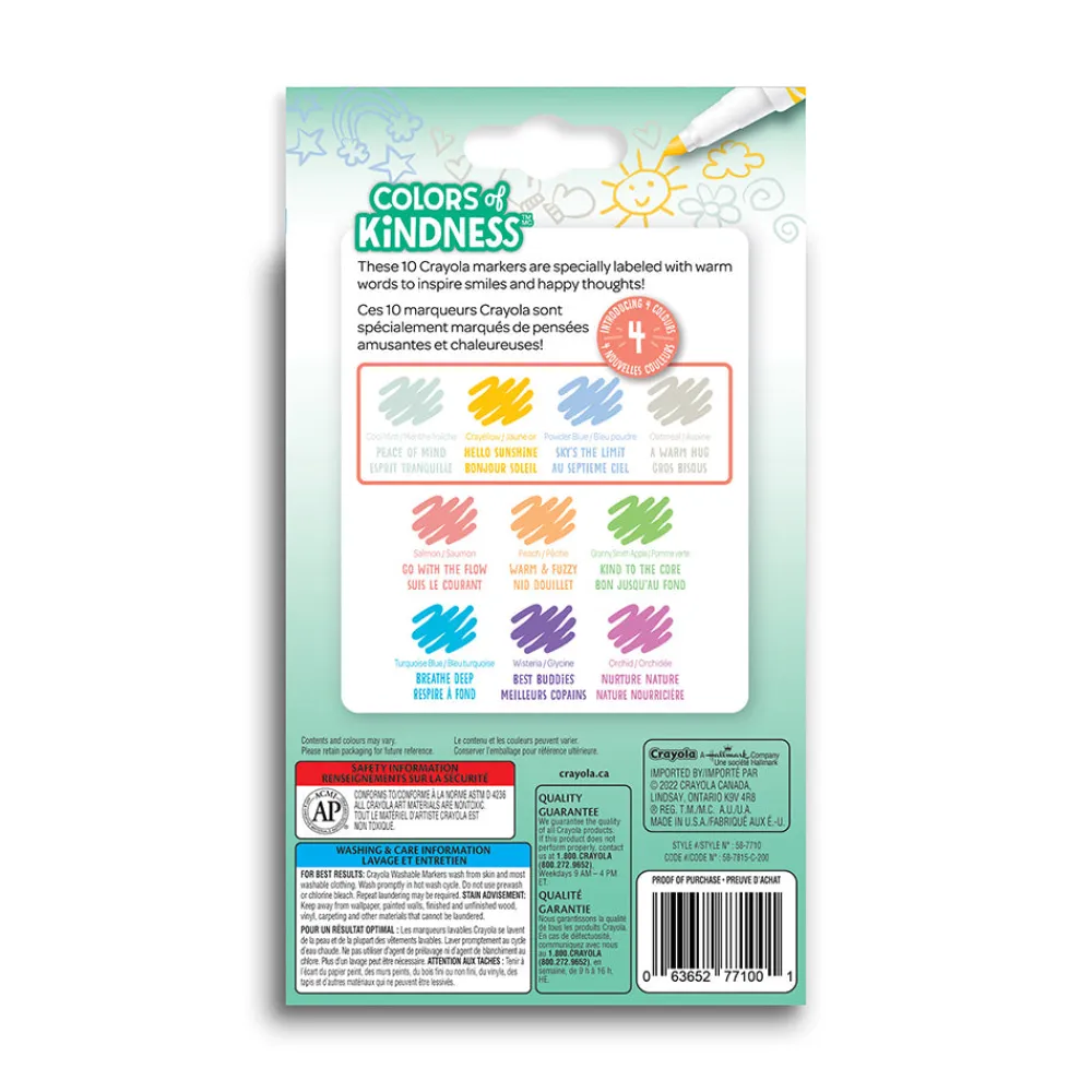 Crayola Canada, A Division of William E. Coutts Co Crayola Colors of Kindness 10 Markers Sale