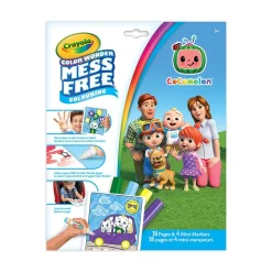 Crayola Colour Wonder Pages And Mini Markers Cocomelon Sale