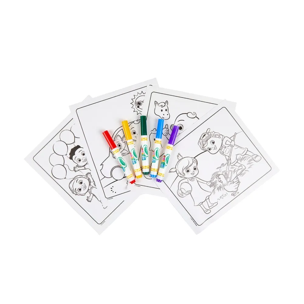 Crayola Colour Wonder Pages And Mini Markers Cocomelon Sale