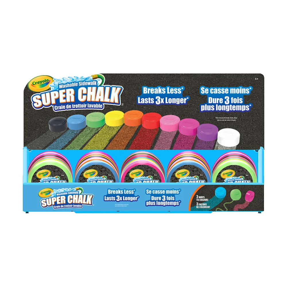 Crayola Outdoor Superchalk Assorted New
