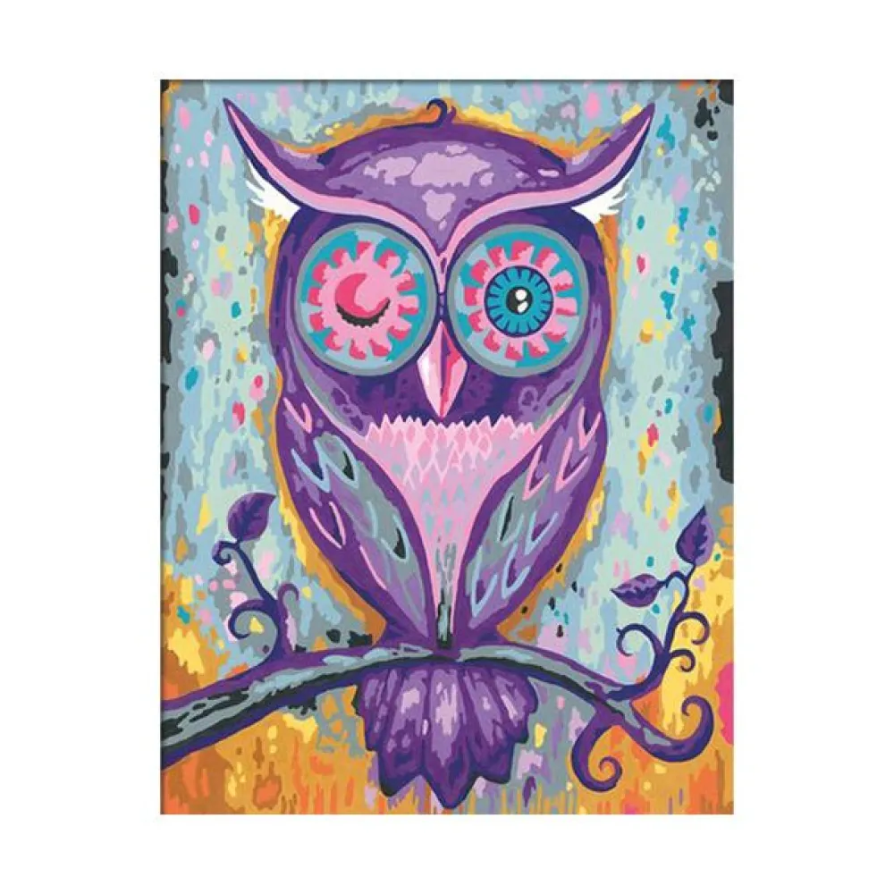 CreART Dreaming Owl Painting by Numbers 9.5x12" Outlet