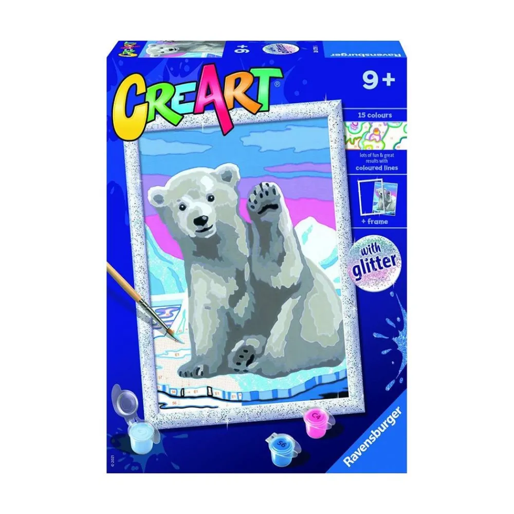 CreART Pawsome Polar Bear Painting by Numbers Online