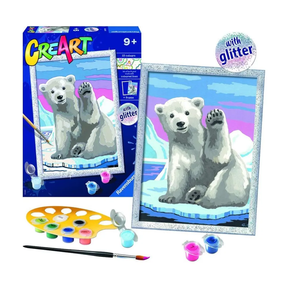 CreART Pawsome Polar Bear Painting by Numbers Online
