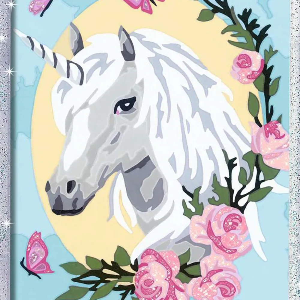 CreART : Unicorn Portrait Painting by Numbers 7x9" Online