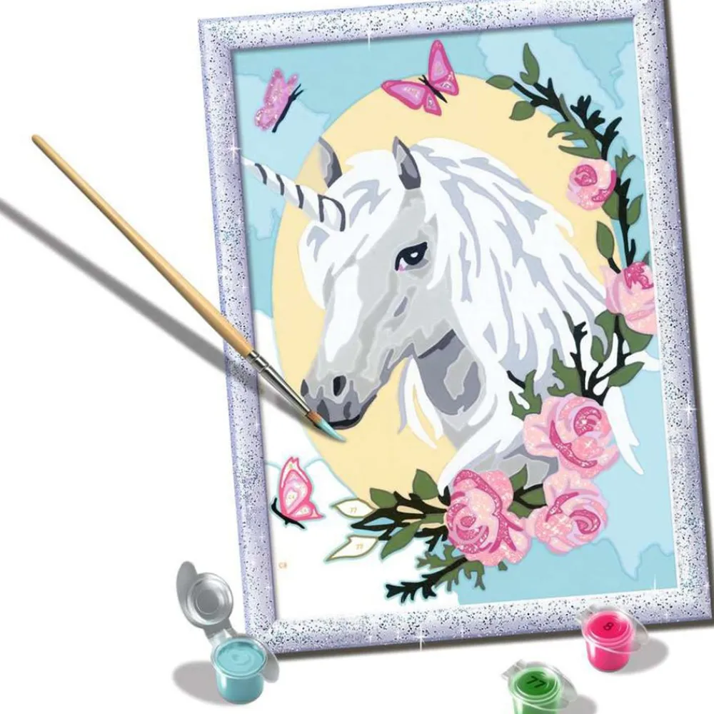 CreART : Unicorn Portrait Painting by Numbers 7x9" Online