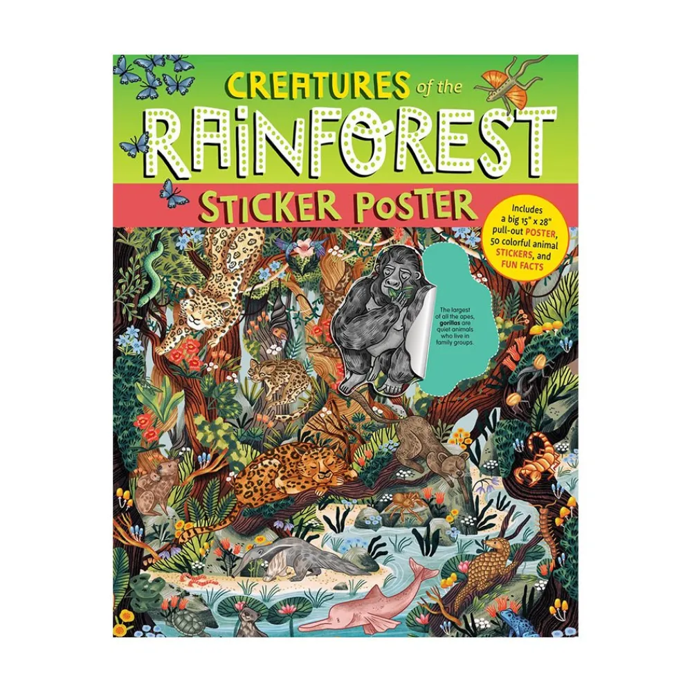 Hachette Book Group Creatures of the Rainforest Sticker Poster Discount