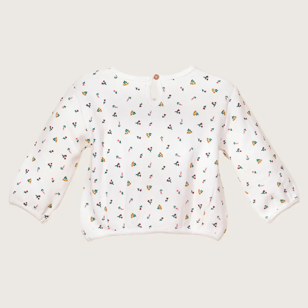 rise little earthling Crew Graphic Top White 0-3m Outlet