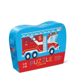 Crocodile Creek 12-pc Mini Puzzle/Fire Truck New