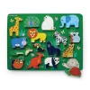 Crocodile Creek Zoo 16pc Wood Puzzle + Playset Fashion