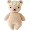 Cuddle+Kind Cuddle + Kind Baby Honey Bear (Ivory Floral) Hand-Knit Doll Outlet
