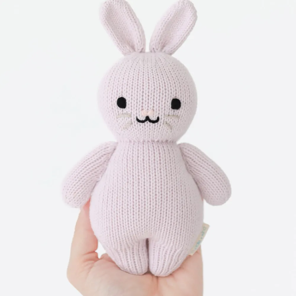 Cuddle+Kind Cuddle + Kind Baby Rabbit (Lavender) Hand-Knit Doll Sale