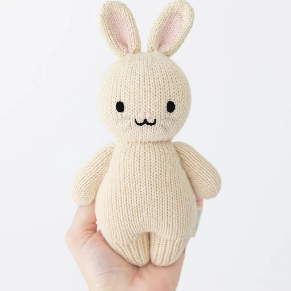 Cuddle+Kind Cuddle + Kind Baby Rabbit (Oatmeal) Hand-Knit Doll Fashion