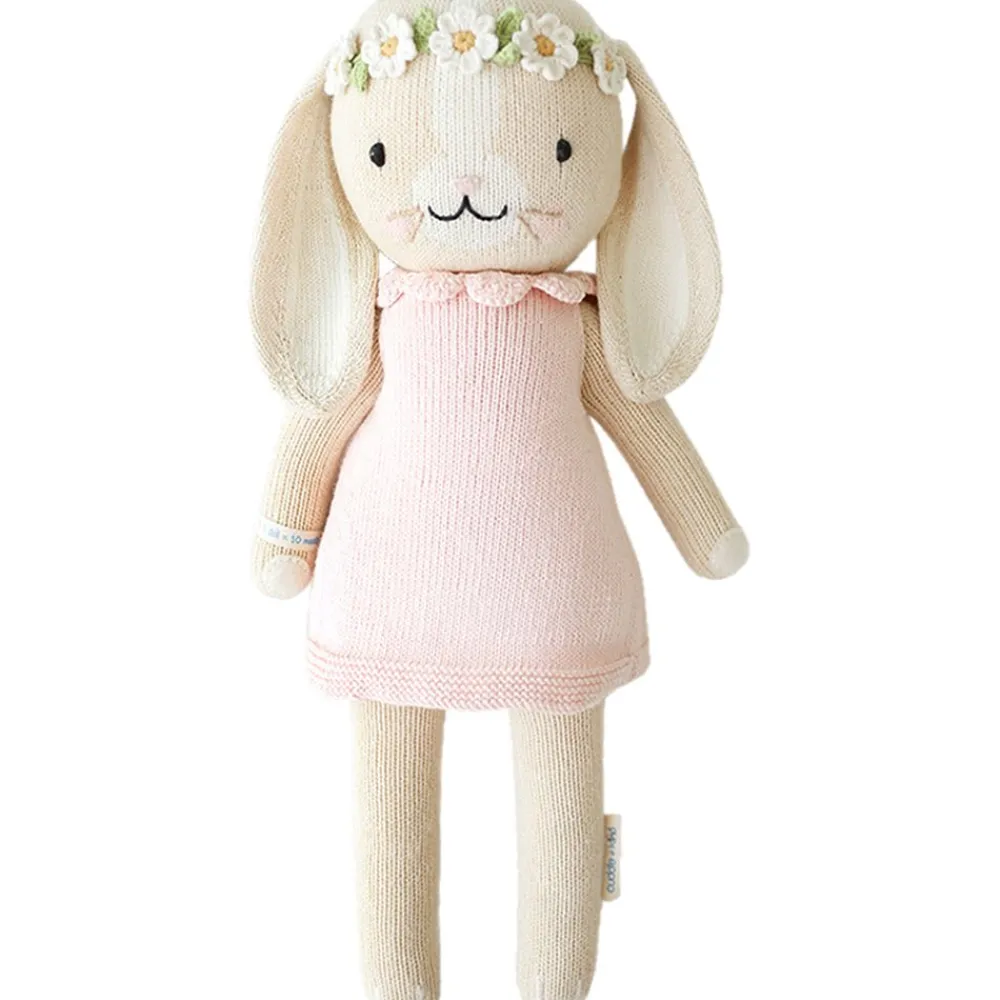 Cuddle+Kind Cuddle + Kind Little Hannah The Bunny Blush - 13" Hand-Knit Doll Fashion