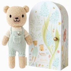 Cuddle+Kind Cuddle + Kind Tiny Charlie the Honey Bear Hand-Knit Doll Clearance