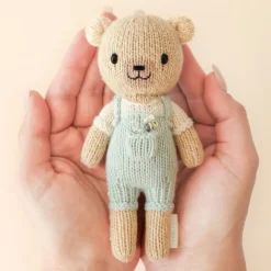 Cuddle+Kind Cuddle + Kind Tiny Charlie the Honey Bear Hand-Knit Doll Clearance