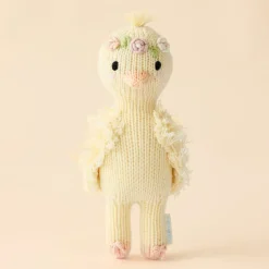 Cuddle+Kind Cuddle + Kind Tiny Flora the duckling (mauve) Hand-Knit Doll New