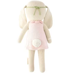 Cuddle+Kind Cuddle + Kind Tiny Hannah the Bunny (Blush) Hand-Knit Doll Sale