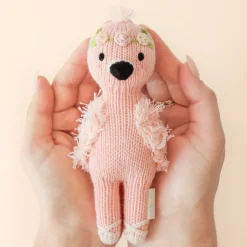 Cuddle+Kind Cuddle + Kind Tiny Penelope the Flamingo Hand-Knit Doll New