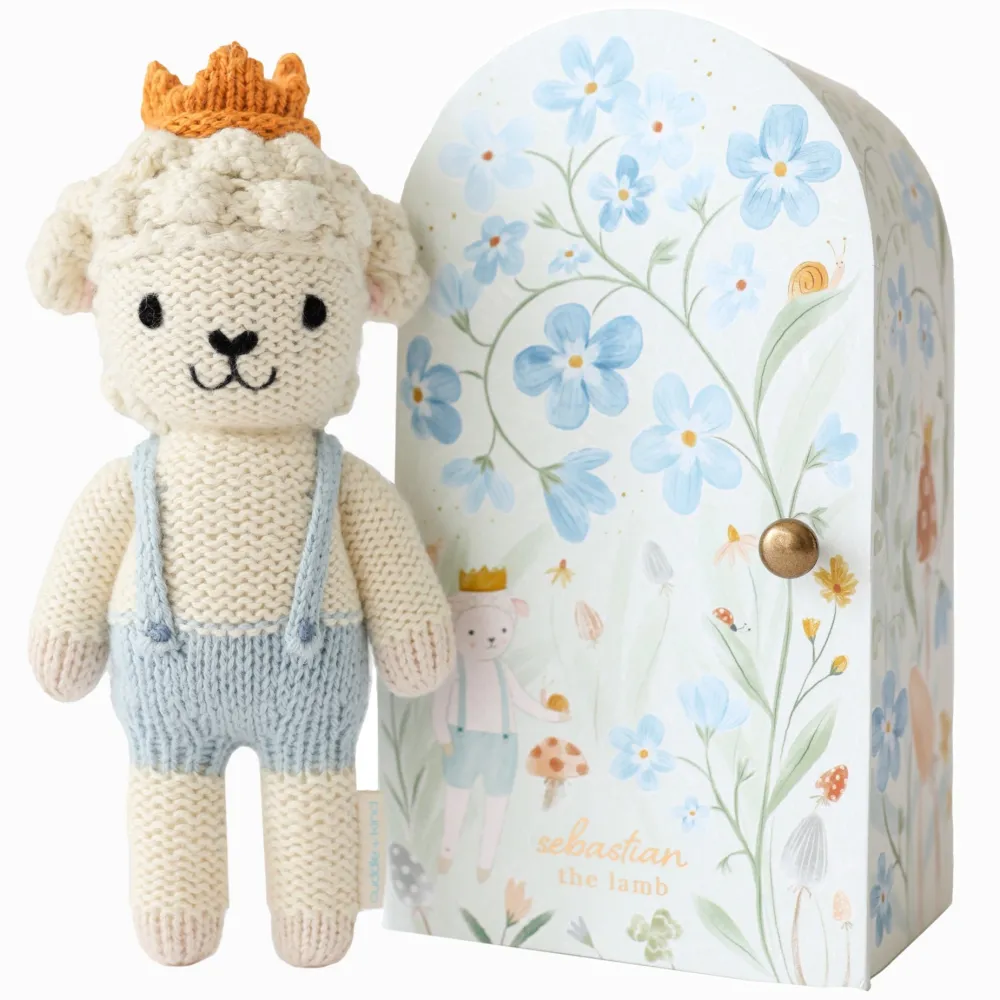 Cuddle+Kind Cuddle + Kind Tiny Sebastian the Lamb Hand-Knit Doll Online