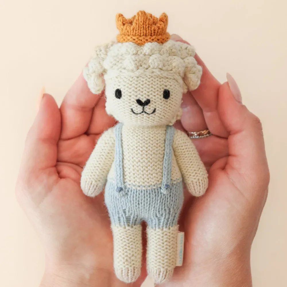 Cuddle+Kind Cuddle + Kind Tiny Sebastian the Lamb Hand-Knit Doll Online
