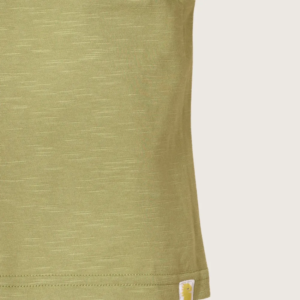 rise little earthling Cuffed Tee 5-6y Green Discount