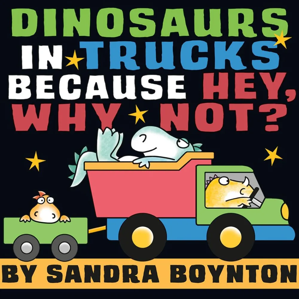 Mastermind Toys DINOSAURS IN TRUCKS BECAUSE HEY, WHY NOT? New