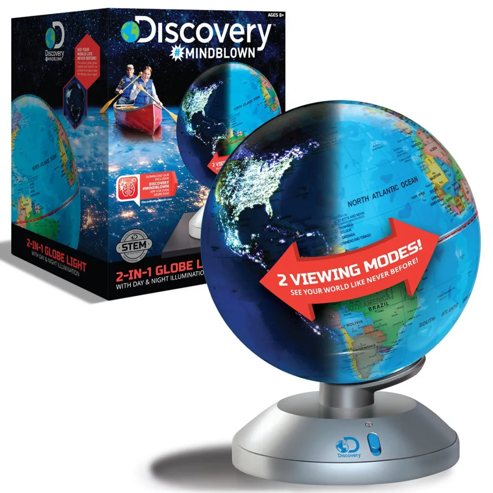 4378814 Canada Inc. / Red Planet Group Discovery Globe 2 in 1 Day and Night Earth Fashion