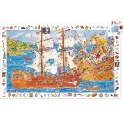 Djeco Observation Puzzle / Pirates / 100 pcs Clearance