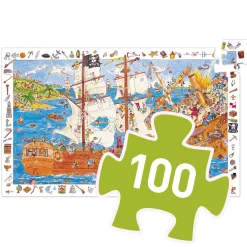 Djeco Observation Puzzle / Pirates / 100 pcs Clearance