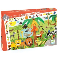 Djeco Observation Puzzle / Jungle / 35 pcs New