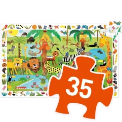Djeco Observation Puzzle / Jungle / 35 pcs New