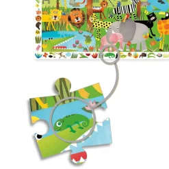 Djeco Observation Puzzle / Jungle / 35 pcs New